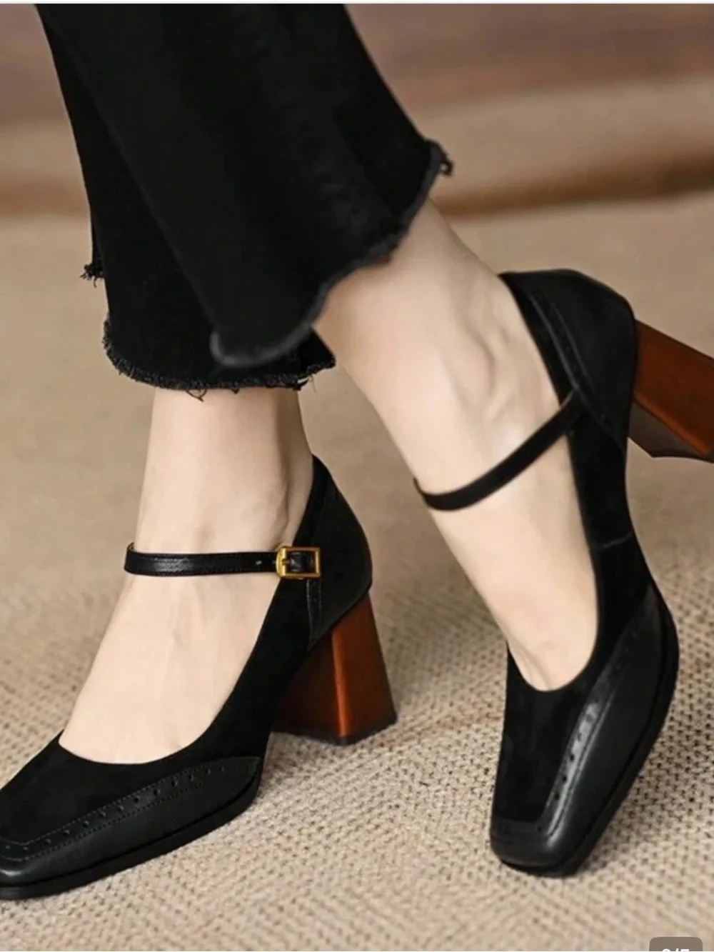 FRENCH CHIC♦️SQAURE TOE FASHION PUMP